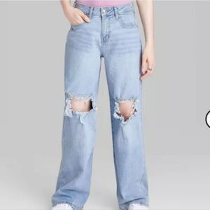 NWT Wild Fable Women's Super-High Rise Baggy Jeans  Size 16